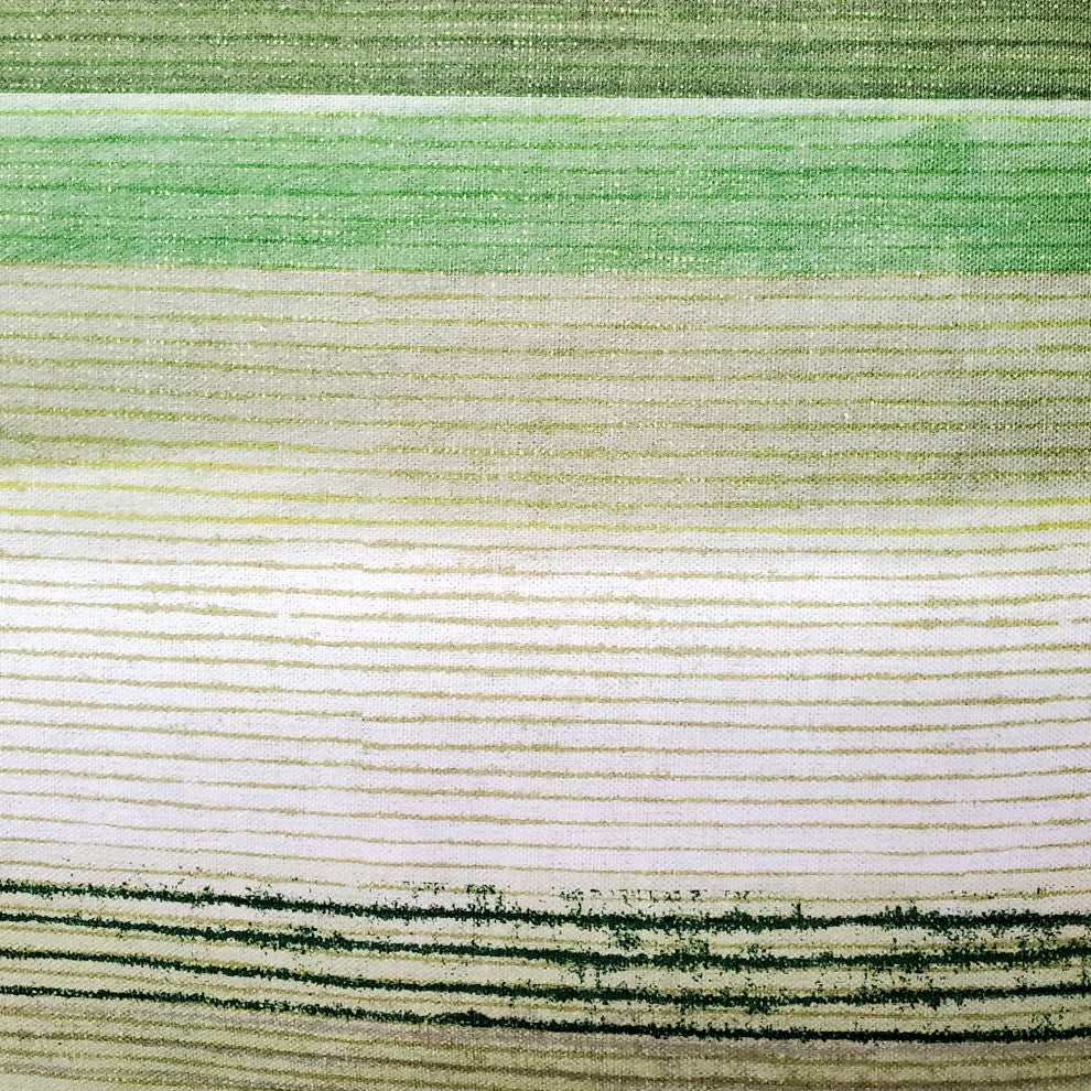 Sedona Stripes Green Throw Pillow 17x17, with Polyfill Insert