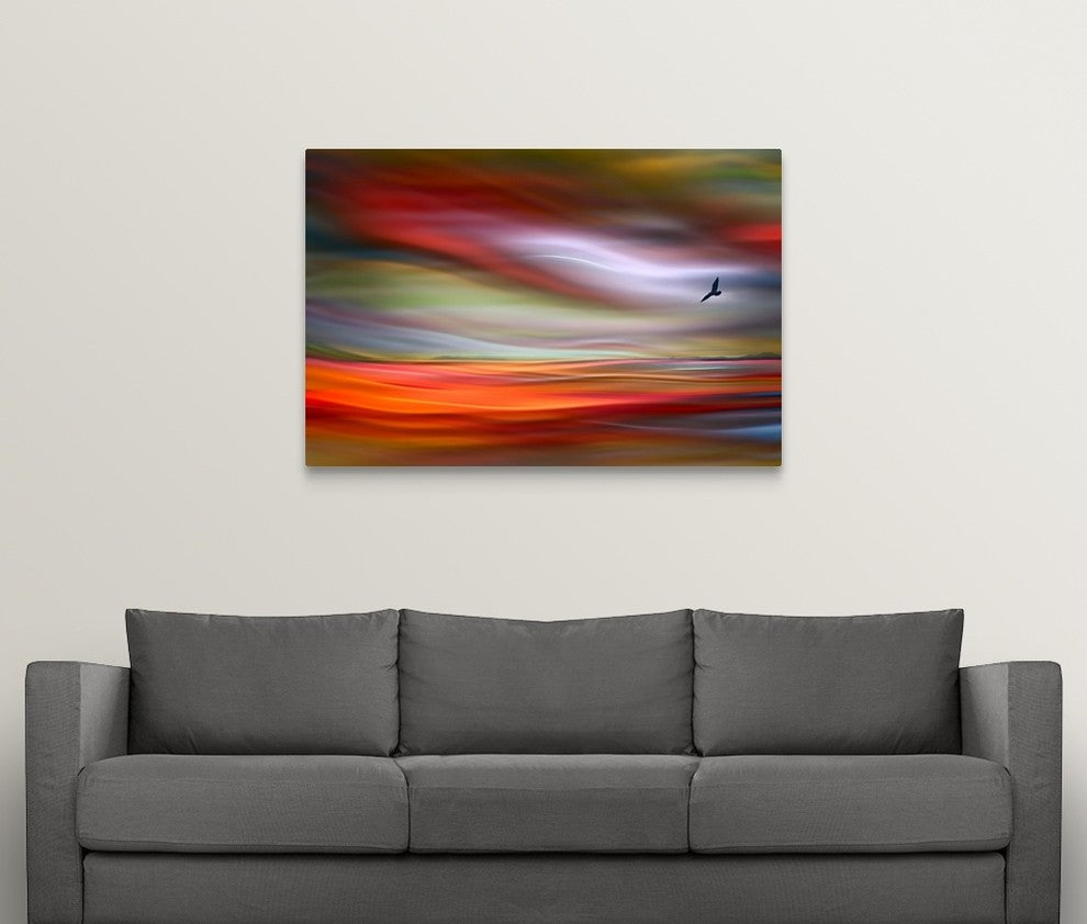 "Lone Bird" Wrapped Canvas Art Print, 48"x32"x1.5"