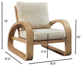 Uttermost Barbora Wooden Accent Chair