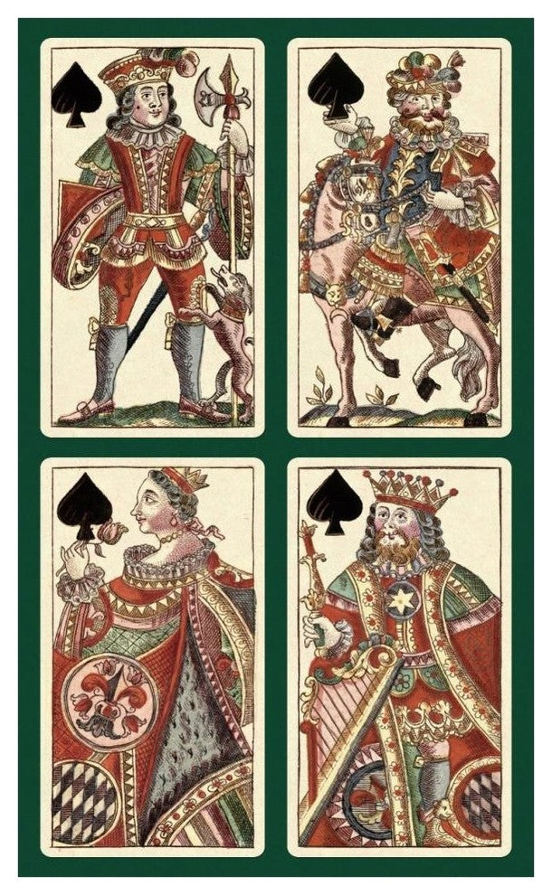 "Spades (Bauern Hochzeit Deck)" Print by Andreas Benedictus GÃŒÂ¦bl, 26"x42"