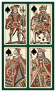 "Spades (Bauern Hochzeit Deck)" Print by Andreas Benedictus GÃŒÂ¦bl, 26"x42"
