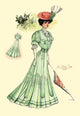 Le Bon Ton: Green for Springtime- Gallery Wrapped Canvas Art 28" x 42"