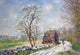 Alfred Sisley Along the Woods in Spring, Gallery Wrapped Canvas Print, 18"x27"