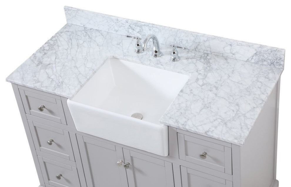 Home Living 22" Farmhouse Grey-Light Bathroom Vanity