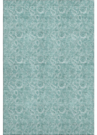 Premium Machine Washable Mayfield AMF662 Teal 9' x 12' Rug
