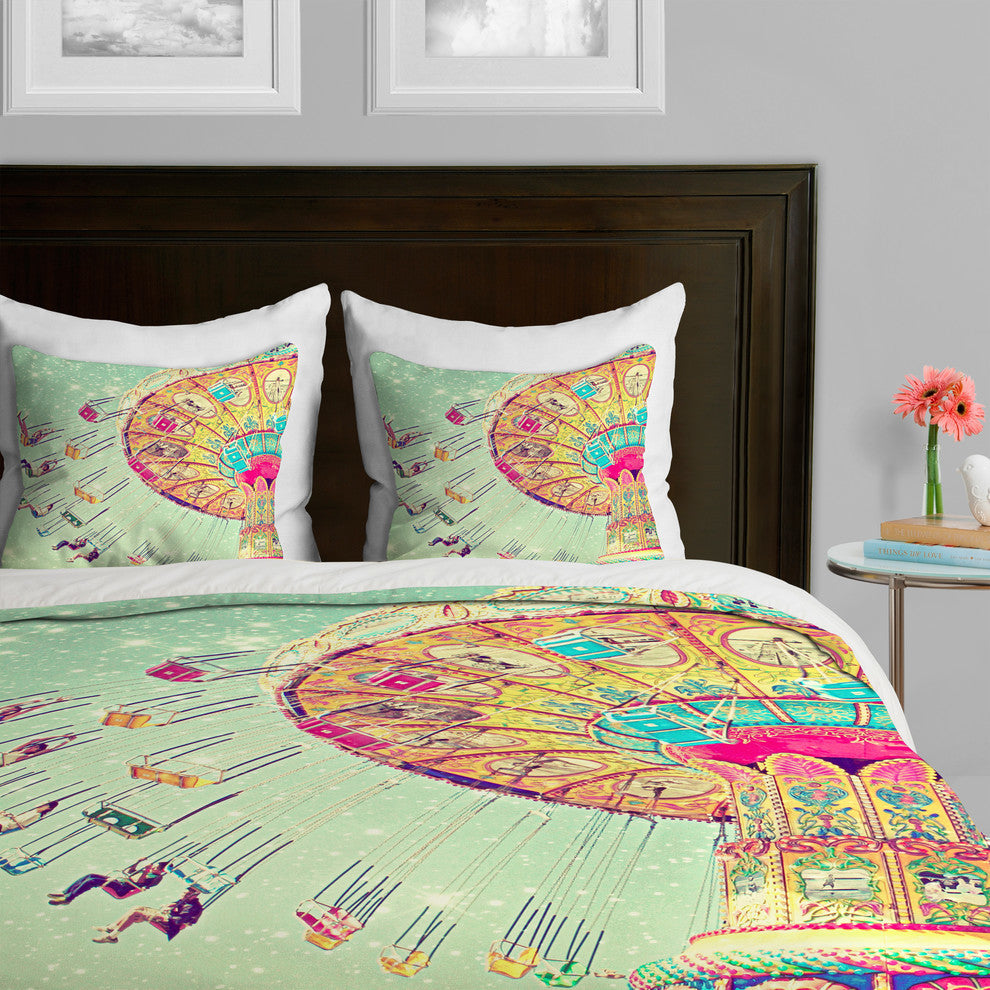 Deny Designs Shannon Clark Swinging Through Stars Duvet Cover - Lightweight