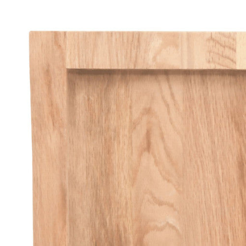 vidaXL Bathroom Countertop Live Edge Vanity Top Light Brown Treated Solid Wood