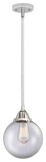 Beacon Mini Pendant, Polished Chrome, Clear, Clear