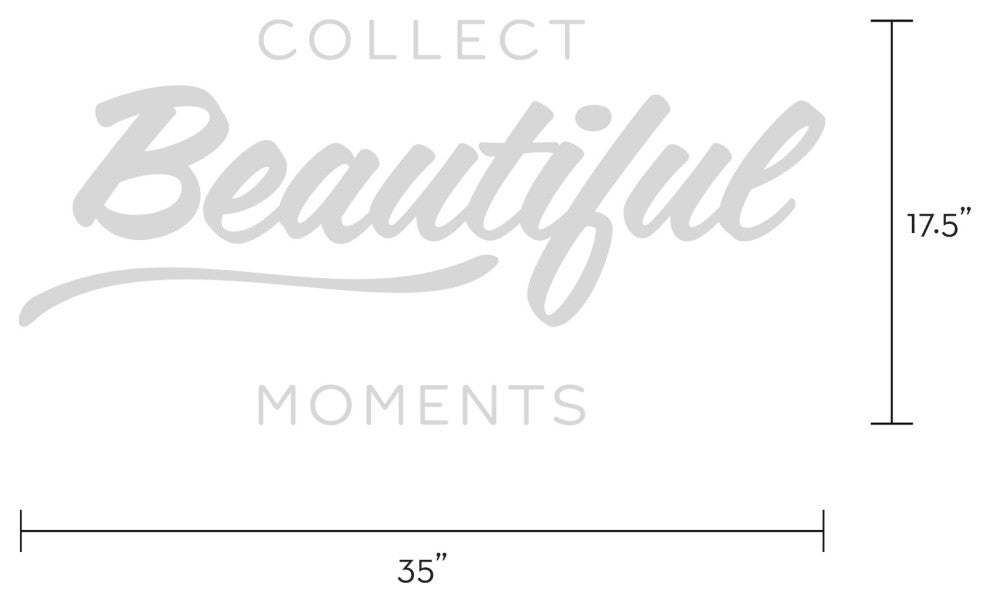 Collect Beautiful Moments Wall Decal, Black