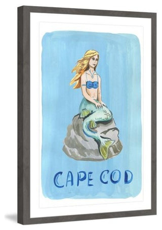 "Siren of Cape Cod" Framed Painting Print, 16"x24"