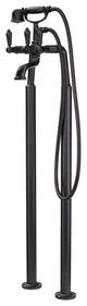 Traditional Freestanding Roman Tub Trim Kit With Handshower, Tuscan Bronze
