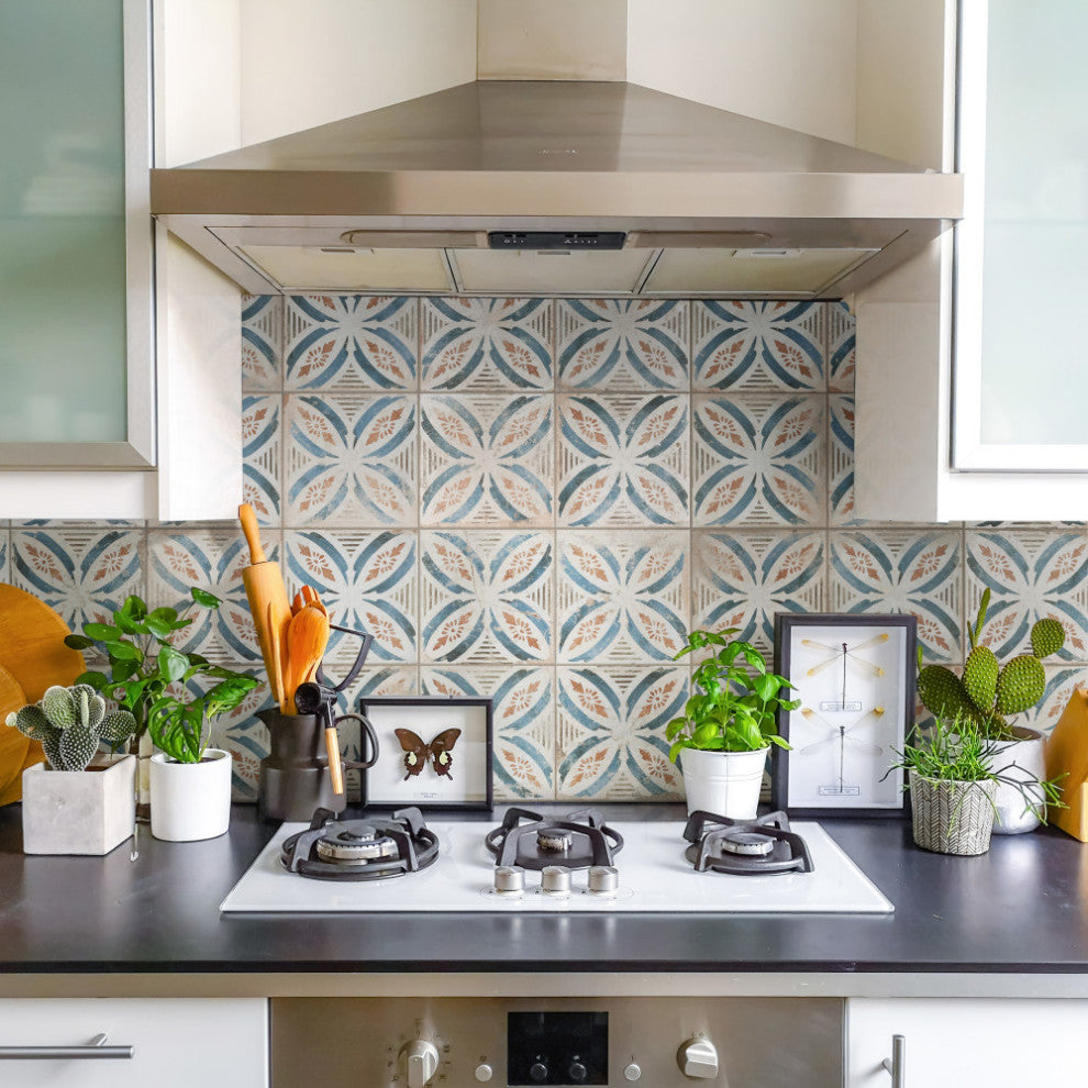 Kings Root Ceramic Floor and Wall Tile, Petal