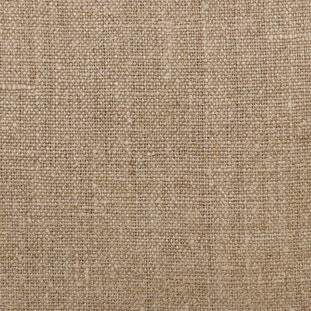 Estate Hand-Woven Black Farmhouse Linen Throw Pillow