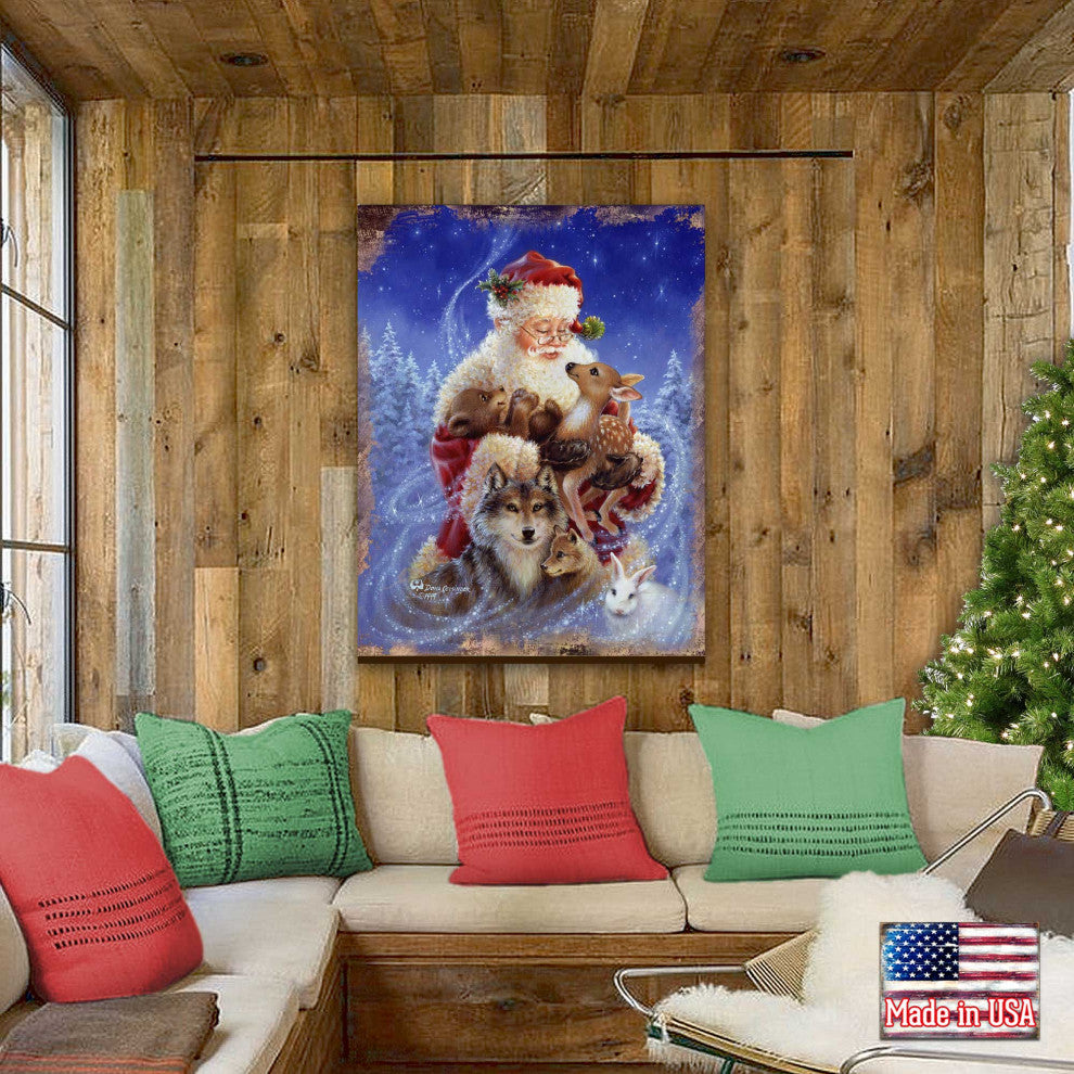Santa Little Friends Wooden Block, 36 X 24