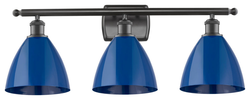 Innovations 516-3W-OB-MBD-75-BL 3 Light Bath Vanity Light, Oil Rubbed Bronze