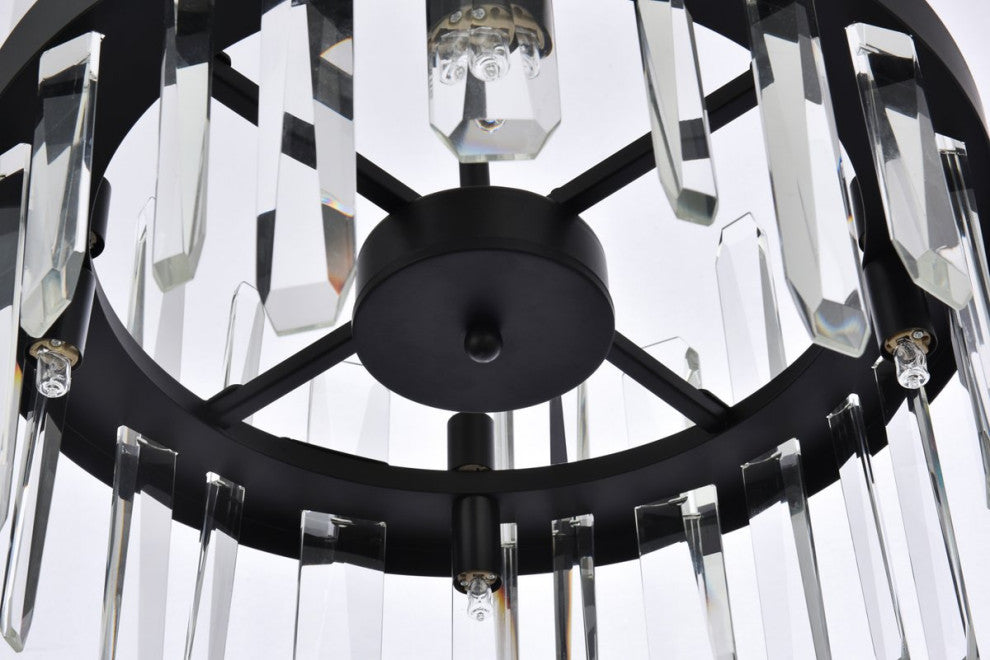Modern Black 8-Light Pendant