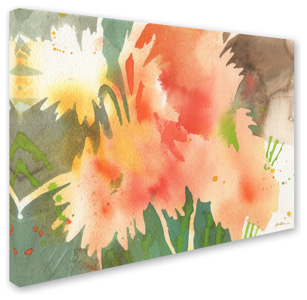Sheila Golden ''Daisy Abstraction'' Canvas Art, 47"x35"