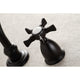 KS3020NX Two-Handle Wall Mount Tub Faucet, Matte Black
