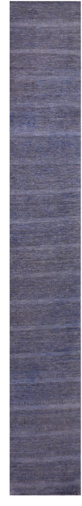 5' 3" X 33' 3" Savannah Grass Hand Knotted Wool and Silk Rug Q11984