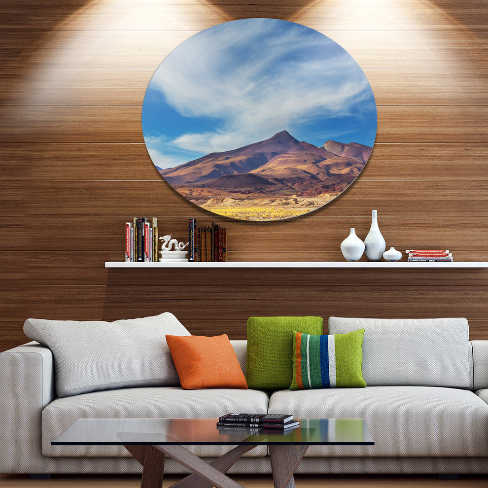Bright Argentina Mountain Region, African Landscape Disc Artwork, 11"