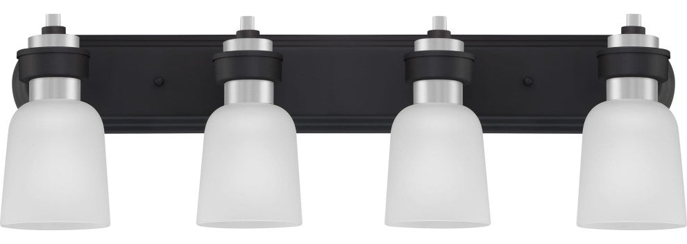 Quoizel CRD8630BN Four Light Bath, Brushed Nickel Finish