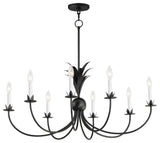 Maxim 2888 Paloma 8 Light 36"W Taper Candle Style Chandelier - Anthracite