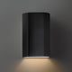 Ambiance Cylinder, Closed Top Wall Sconce, Matte Black, E26