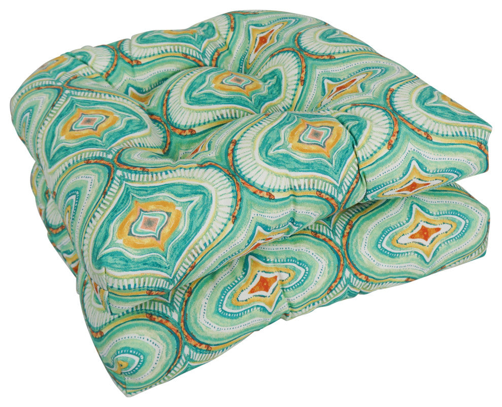 19" U-Shaped Dining Chair Cushions, Set of 2, Tyngsboro Opal