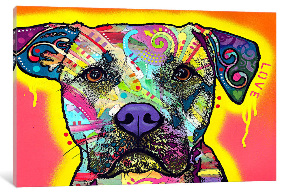 "Drip Love" by Dean Russo, Canvas Print, 40"x26"