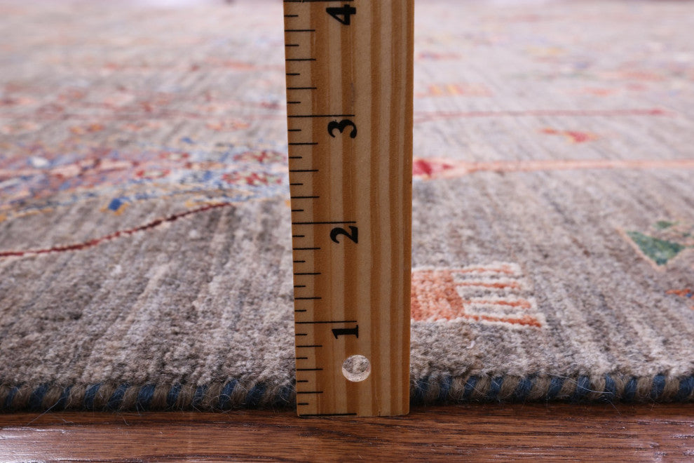 6' 7" X 9' 5" Persian Gabbeh Tribal Handmade Rug Q9613