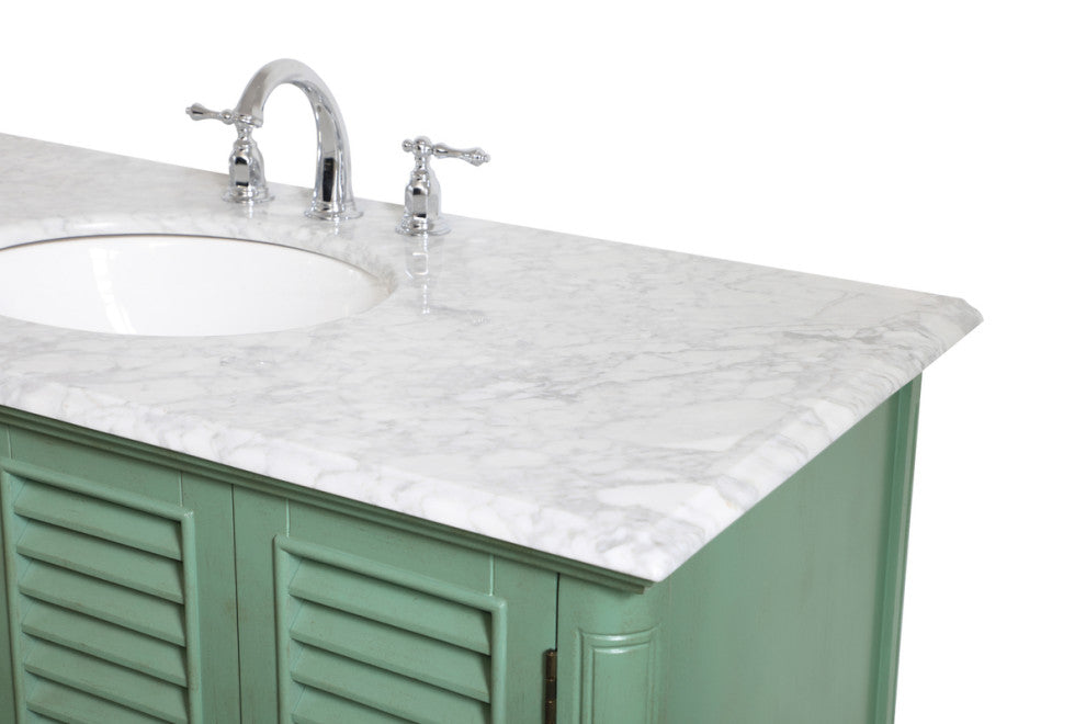 Home Living Single Bathroom Vanity, Vintage Mint, 48"