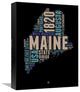 "Maine Word Cloud 1" Fine Art Print