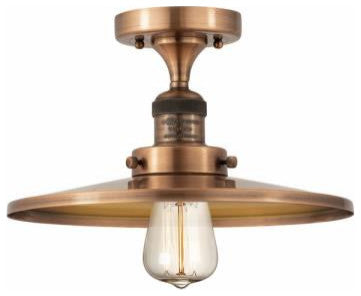 Innovations Lighting 517-1CH-AC-MFR-AC-12 1 Light 12" Semi-Flush Mount