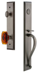 Fifth Avenue 1-Piece Dummy Handleset, S Grip and Baguette Amber Knob, 849243