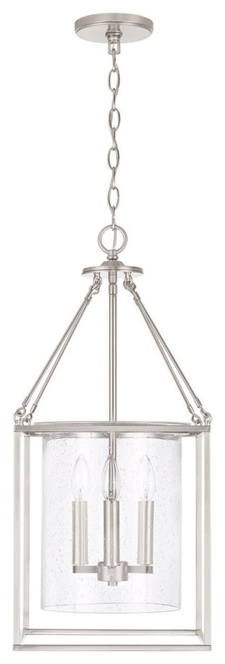 Capital Lighting 532843 4 Light 11-3/4"W Taper Candle Pendant - Aged Brass