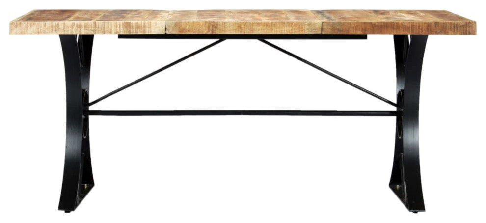 Vidaxl Dining Table 70.9"x35.4"x29.9" Solid Mango Wood