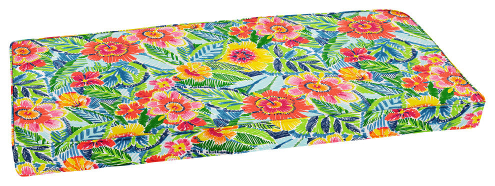 Sorra Home Pensacola Multi Outdoor/Indoor Corded Bench Cushion 37"x17"x2"