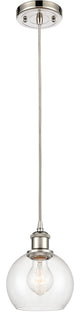 Innovations 516-1P-PN-G122-6 1-Light Mini Pendant, Polished Nickel