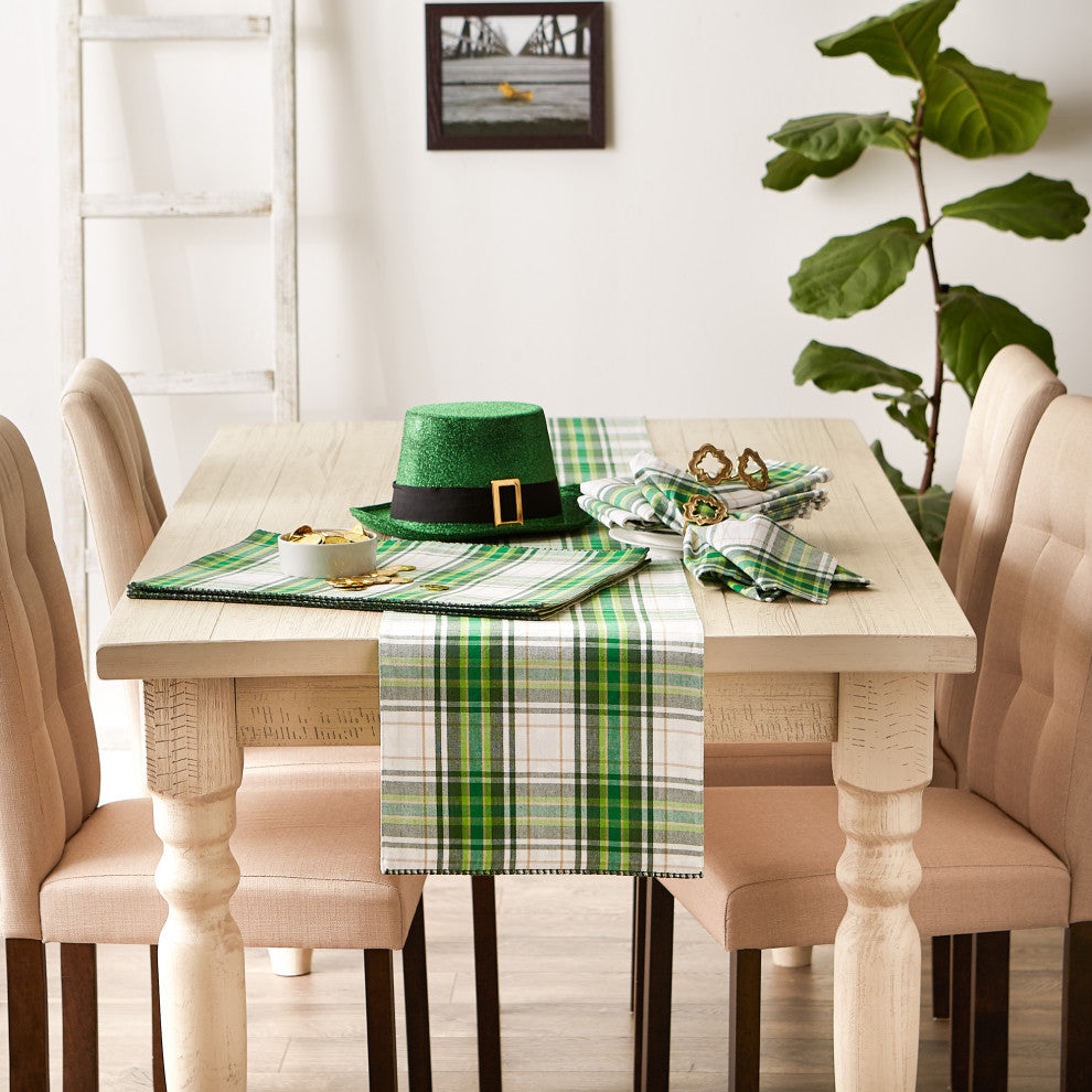 A Wee Bit O Luck Embroidered Table Runner 13x72