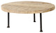 Cedric 15Lx15Wx6H Light Brown Wood With Black Metal Legs Display Stand