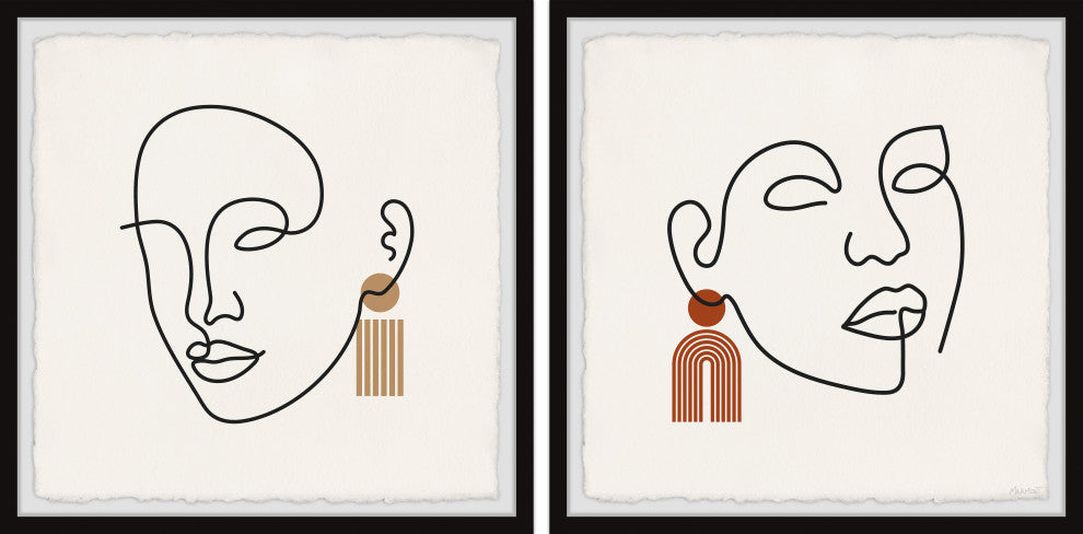 The Whispering Forces Diptych, 2-Piece Set, 24x24 Panels
