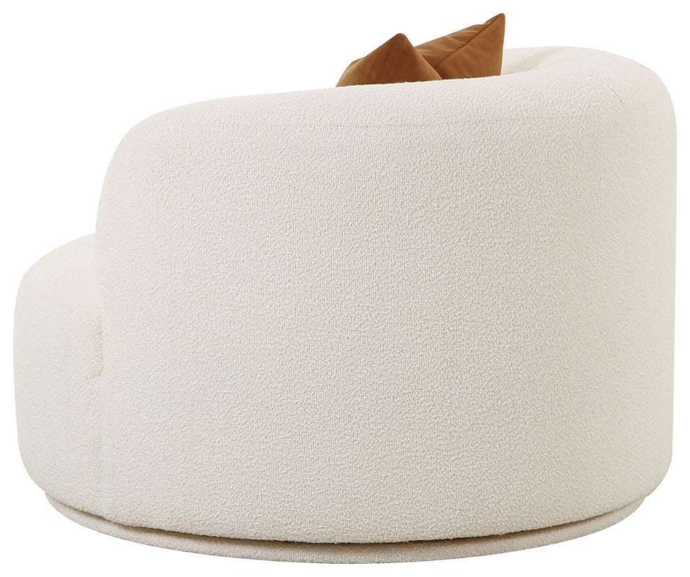 Fickle Swivel Chair, Cream