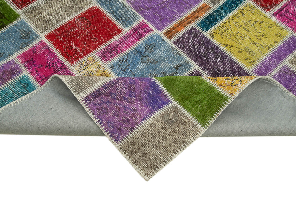 Rug N Carpet - Hand-Knotted Oriental 5' 8" x 8' 4" Unique Patchwork Area Rug