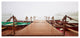Boats in Mysterious Fog, Large Boat Canvas Art Print, 60"x28"
