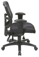 Ergonomic Task Office Chair with ProGrid Back in Coal Black Fabric