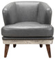 Industrial Cambridge Club Chair Antique Grey - Grey