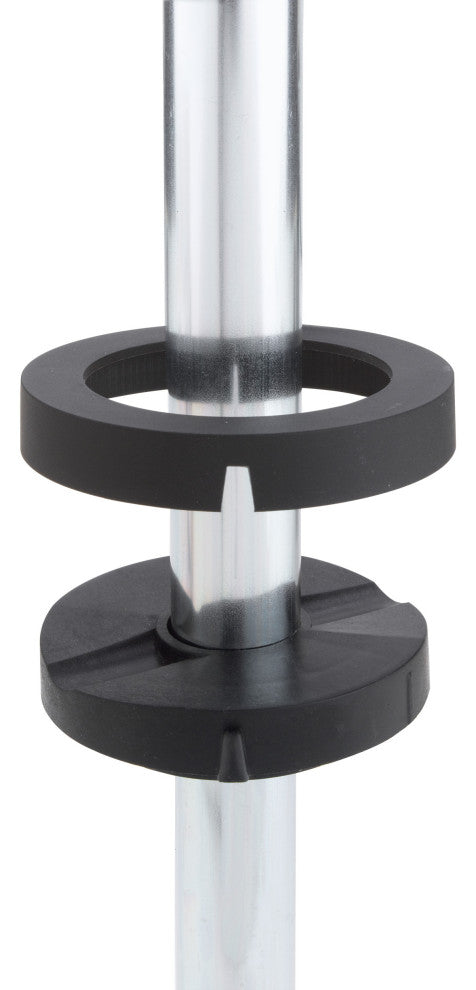 Polymer Full-Circle 2-Shelf Lazy Susans for Base Cabinets, White, 28"W