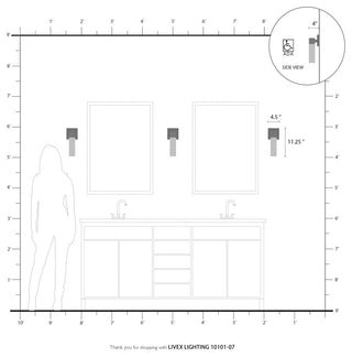 Livex Lighting Bronze ADA Single Sconce