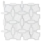 MSI SMOT-GRIDP 12" x 12" Specialty Linked Mosaic Floor and Wall - Bianco