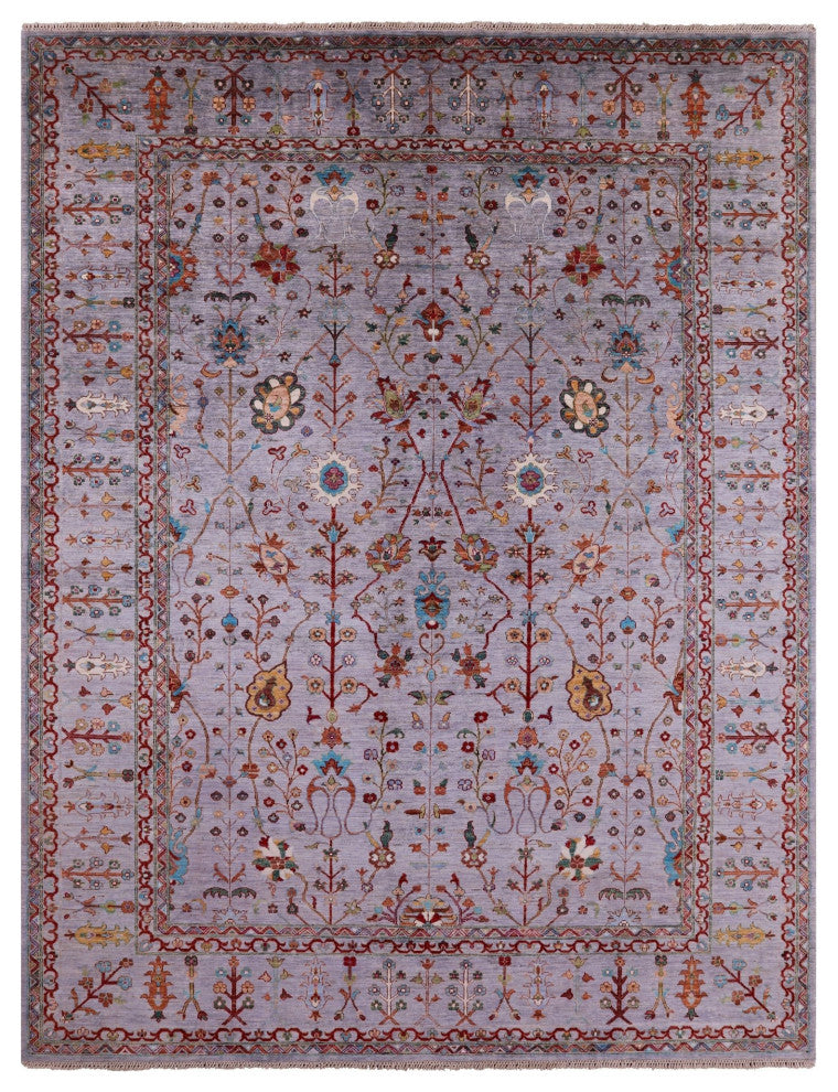 Handmade Persian Tabriz Wool Rug 9' 1" X 12' 0" Q7539
